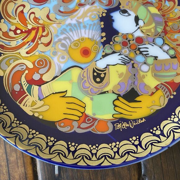 Vintage Aladdin #5 Wall Plate Bjork Wiinblad Rosenthal Porcelain Art - Picture 10 of 13